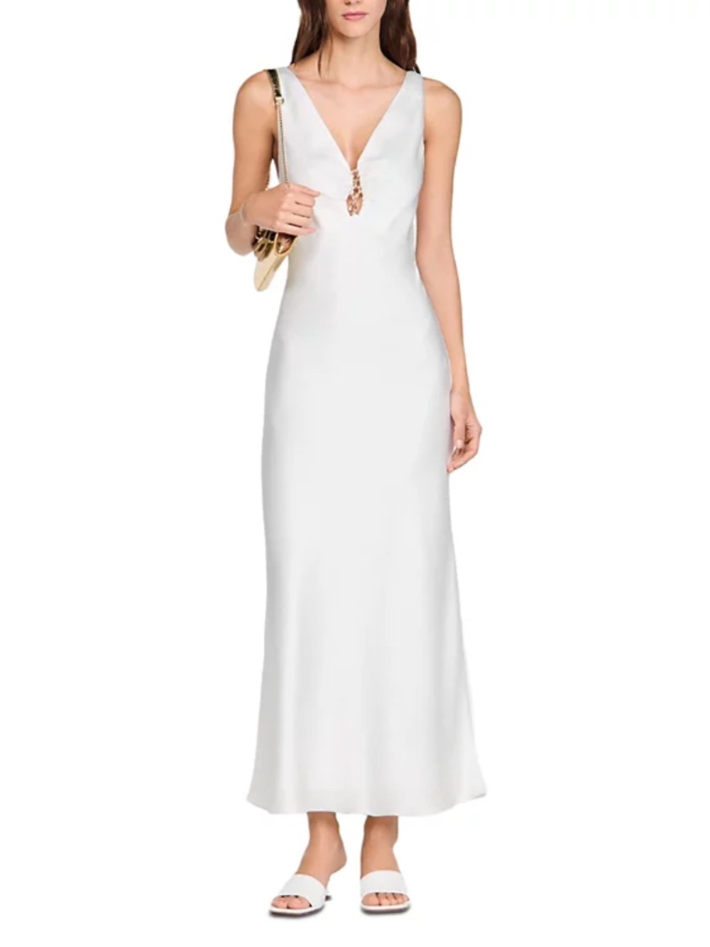 Alma Jewel Satin Effect Maxi Dress